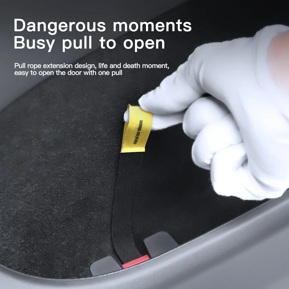 YZ для Tesla Model 3 Highland Y 2019-2024 Аварийный трос задней двери Расширенный ручной механизм