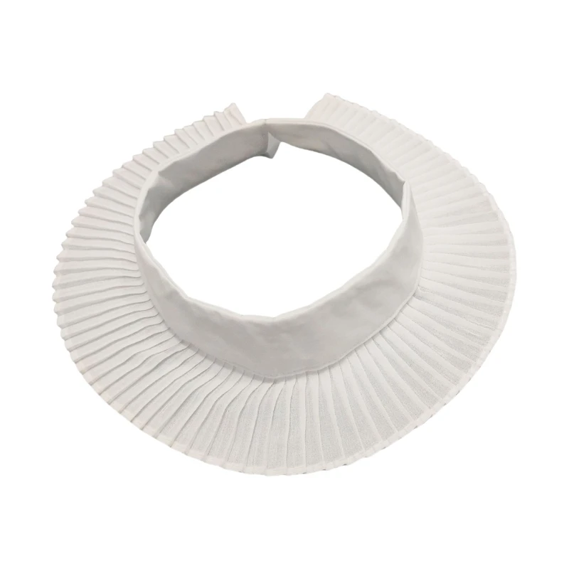 SZL плиссированный искусственный воротник для женщин сплошной цвет съемный колье