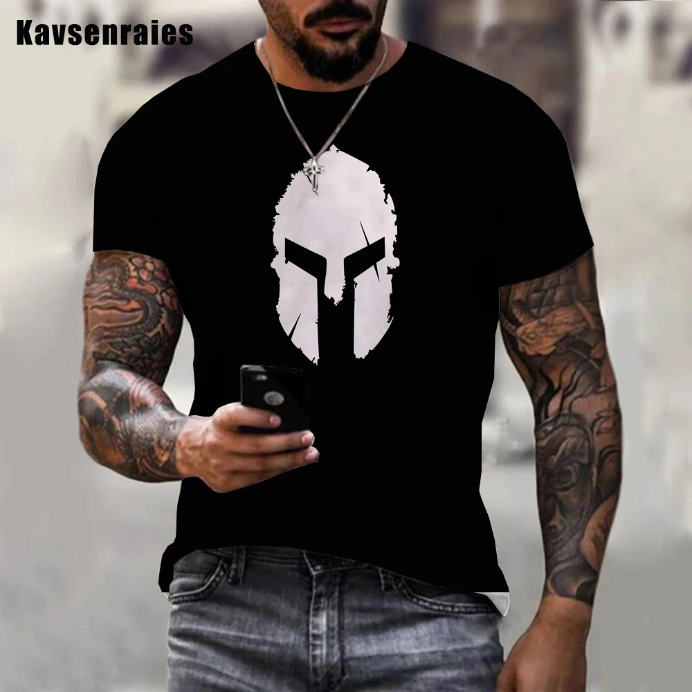 

Spartan Graphic Printed 3d T-shirt Unisex Casual O-Neck Short Sleeve Plus Size Tee Shirts Clothes
