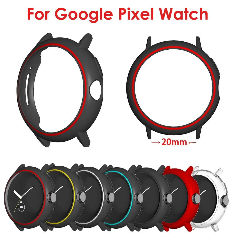 

Hard Pc Cover For Google Pixel Watch For Google Pixel Watch Bracelets Cover Smart Accessories Hollow Frame Bumper Pc Hollow