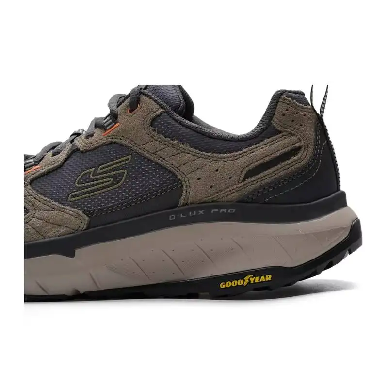 Мужские кроссовки Skechers Taupe для активного отдыха, замшевые, сетчатые, с подошвой Goodyear, нескользящие, прочные, для треккинга и ходьбы, модель 237755-TPMT (art.: 3920dbe7cf388) - 3920dbe7cf388