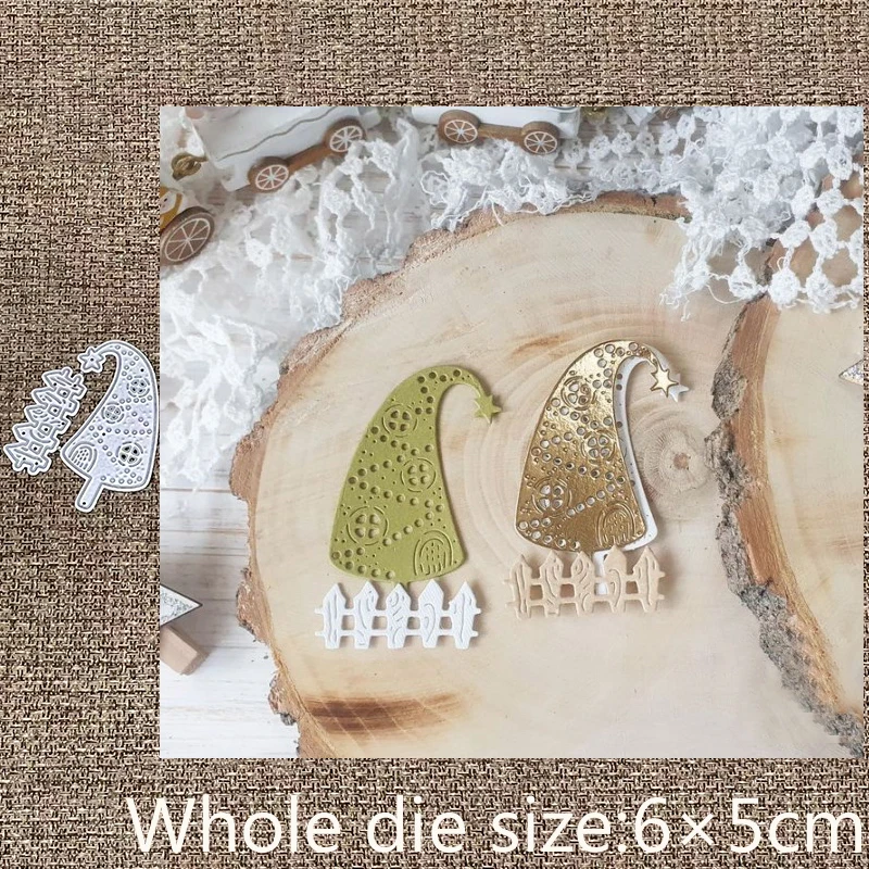 

New Design Craft Metal stencil mold Cutting Die lovely tree fence decoration scrapbook die cuts Album Paper Card Craft Embossing