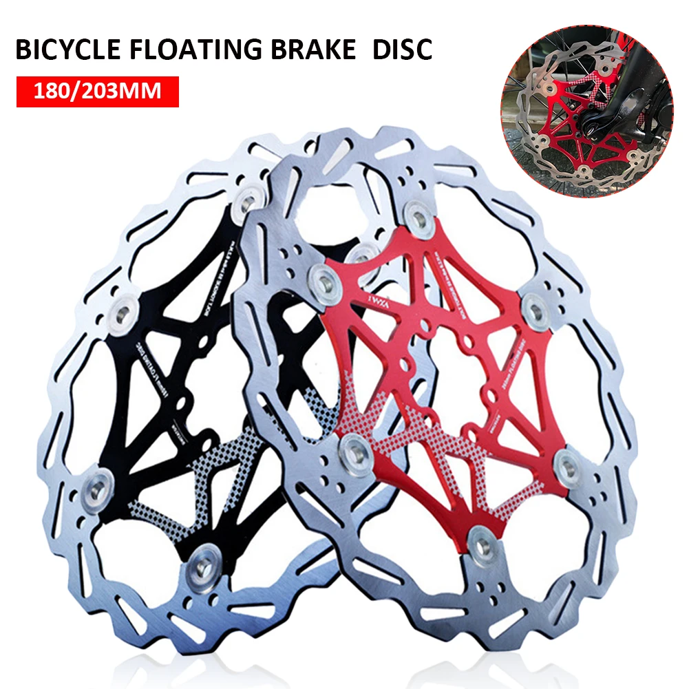 

Bicycle Disc Brake 180mm/203mm Disc Brake Stainless Steel Disc Brake Rotors Float Brake Pad For Mountain Road Bike Bicycle Parts
