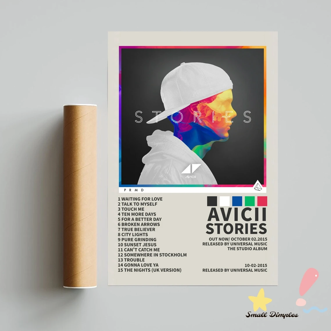 Avicii Stories музыкальный альбом плакат холст художественный принт украшение дома