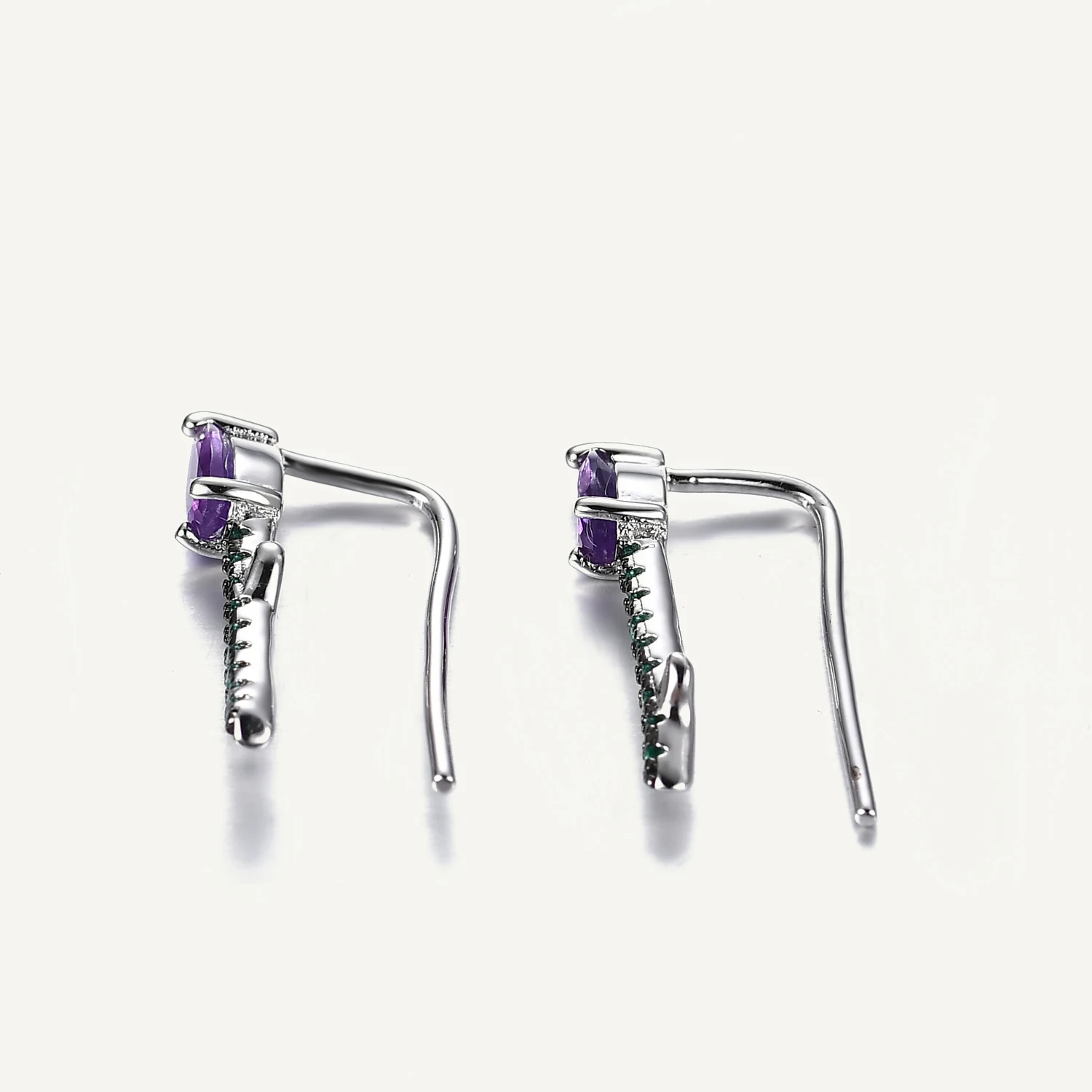 

GEM'S BALLET With Tengman Design Jewelry Stud Earrings Real 925 Sterling Silver Handmade Earrings For Women Anniversary Gift