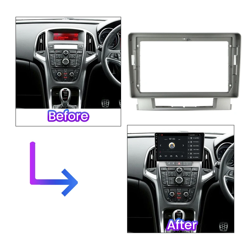 Автомобильный радиоприемник Double Din 9 дюймов стерео панель Fascia рамка для Buick Excelle 2
