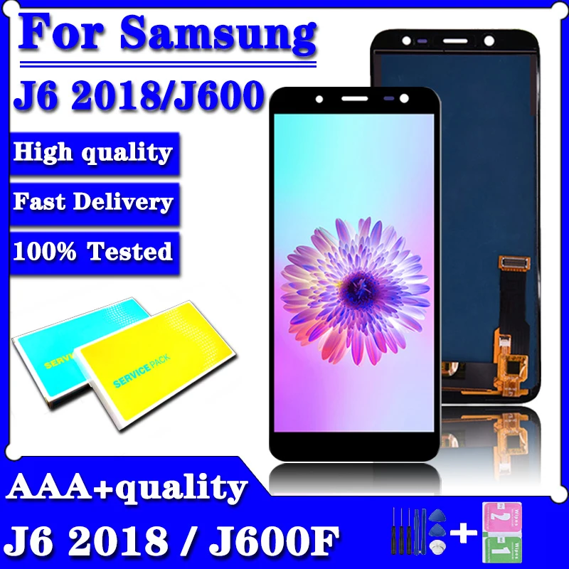 

TFT LCD J600 For Samsung Galaxy J6 2018 J600 J600F J600FN LCD Display Touch Screen Replacement J600G lcd Display Screen Replace