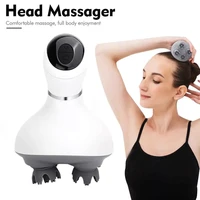 3d waterproof electric head massager wireless scalp massage health care prevent hair loss body shoudler back vibration massage