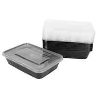 10 pcs reusable lunch boxes microwavable food meal storage containers free plastic storage case containers with lids durable bpa