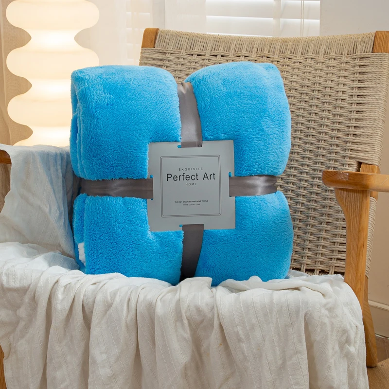 

Мягкое теплое Флисовое одеяло кораллового цвета, осенне-зимнее покрывало для дивана, искусственные фланелевые одеяла для кровати