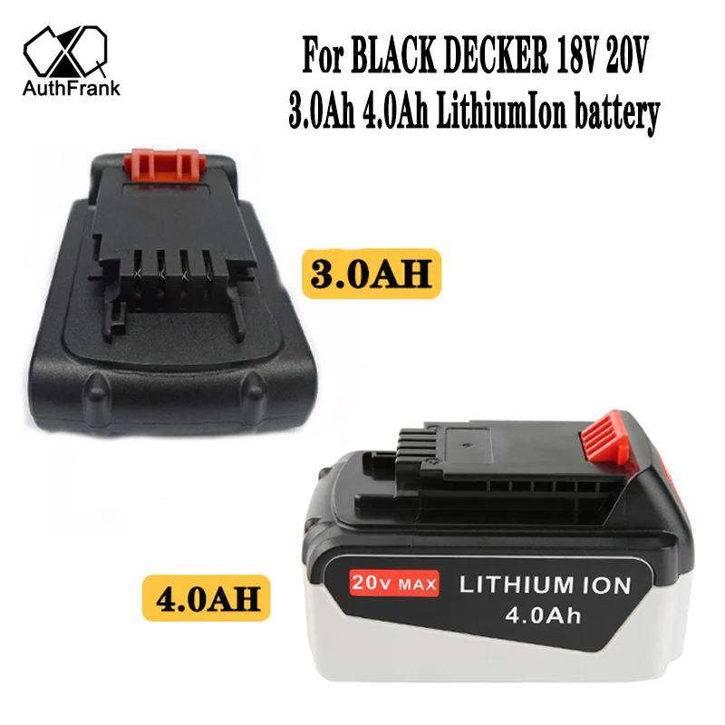 Литий-ионный аккумулятор 3,0 Ач, 4,0 Ач для BLACK DECKER LCS1620, для аккумуляторов 18 в, 20 в, LBXR20, LBXR20-OPE LB20, LBX20, LBX4020, BL1514