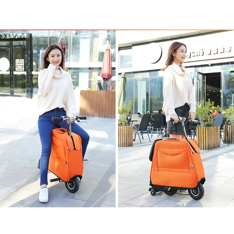 

Mini 3-Wheel Electric Suitcase Bicycle With Large Capacity Luggage Electric Scooter Portable Smart City Walking Tool 36V 8Ah