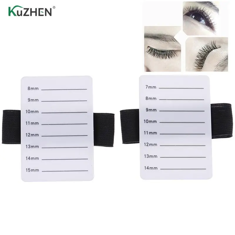 

7-14mm/8-15mm Fake Eyelash Tray Strip Stand Individual Eyelash Extensions Hand Plate Eye Lash Grafting Stand Palette Makeup Tool