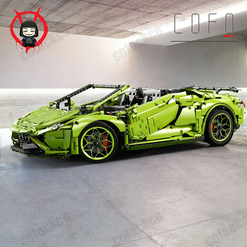 

10223 шт./набор, Детский конструктор «Huracan Evo Spyder»