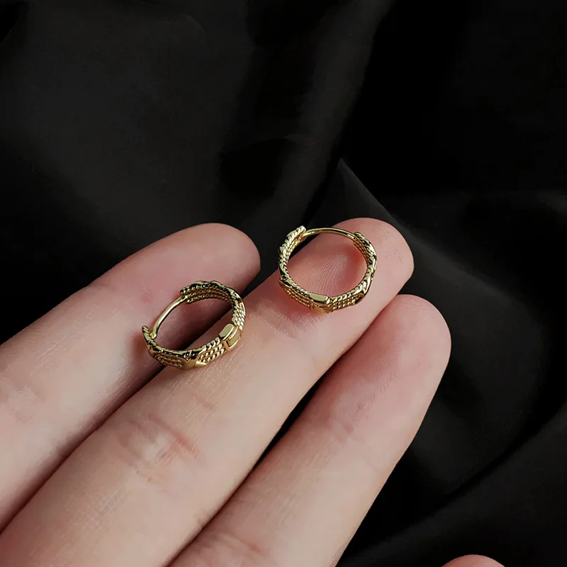 Геометрические круглые серьги-кольца роскошные индивидуальные серьги для