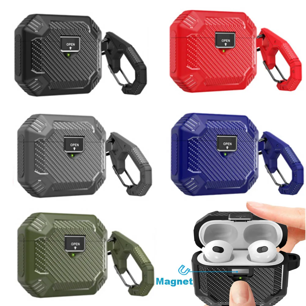 

Upgraded Armor Case for Airpods Pro 3 3rd Generation Shockproof Case Cover with Magnet Lock