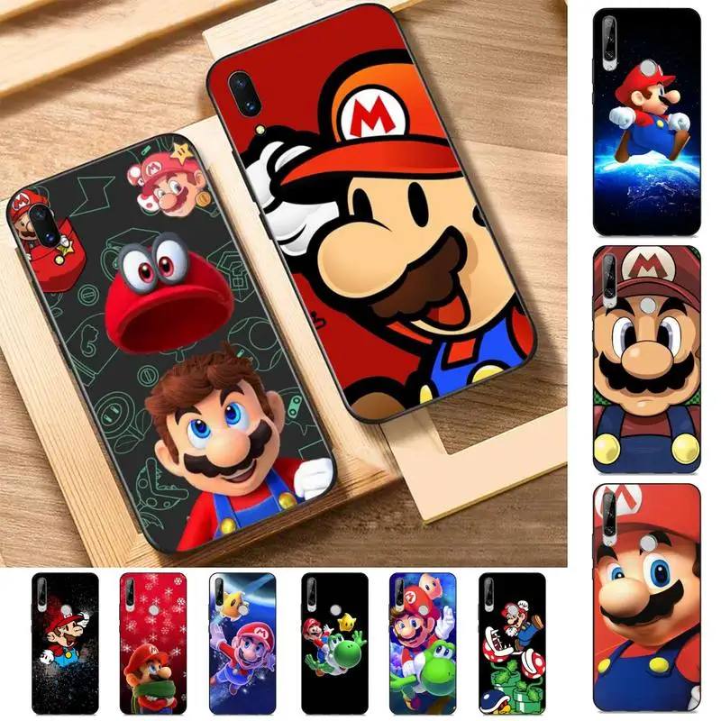 

BANDAI Mario Phone Case for Huawei Y 6 9 7 5 8s prime 2019 2018 enjoy 7 plus
