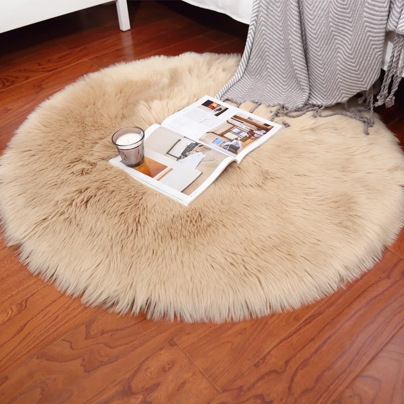 Коврик из искусственной овечьей шкуры Чехол для стула коврик спальни шерсти
