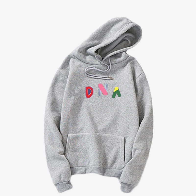 

Толстовка с капюшоном с надписью KPOP 2019, мужская толстовка с надписью на Bangtan, надпись DNA, толстовка с капюшоном в стиле Харадзюку