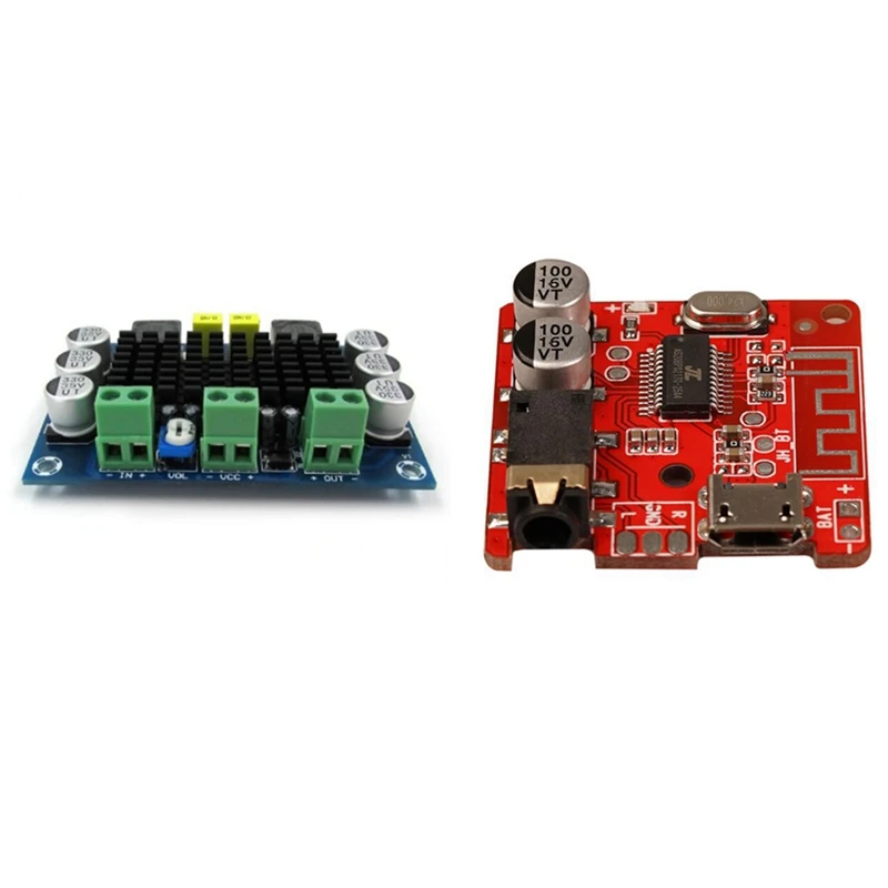 

XH-M542 DC 12-26V 100W TPA3116DA Mono Channel Digital Power Audio Amplifier Board & Bluetooth Audio Receiver Board