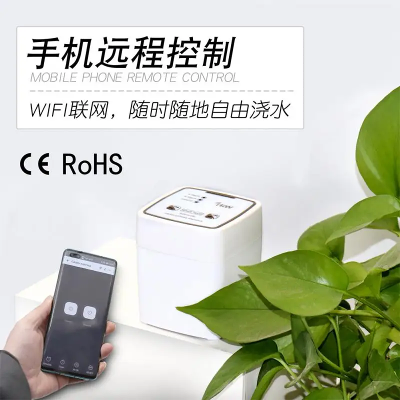 

App Control Double Pump Irrigator Remote Appcontroller Irrigation Watering System Kit Automatic Timers Usb Power Wifi