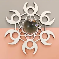 2022 creative crystal grid personalized wooden crystal stone display holder for home office bedroom crystal base decoration