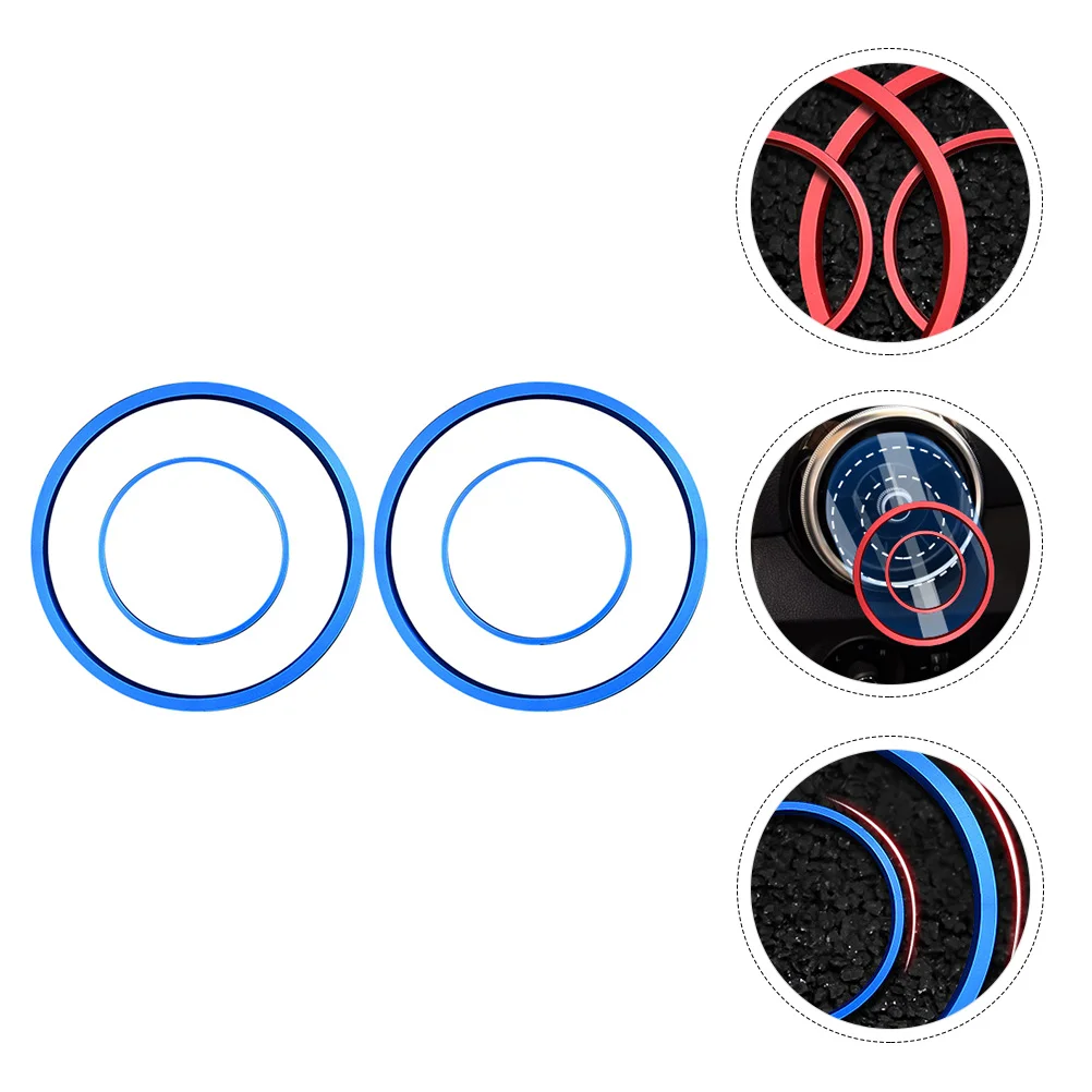 

4pcs/set Air Outlet Ring Durable Aluminum Ring Trime Circle Sticker for Car