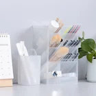 Креативный многофункциональный настольный органайзер с 4 Сетками, держатель для ручек, коробка для хранения макияжа, школьные и офисные принадлежности, канцелярские принадлежности