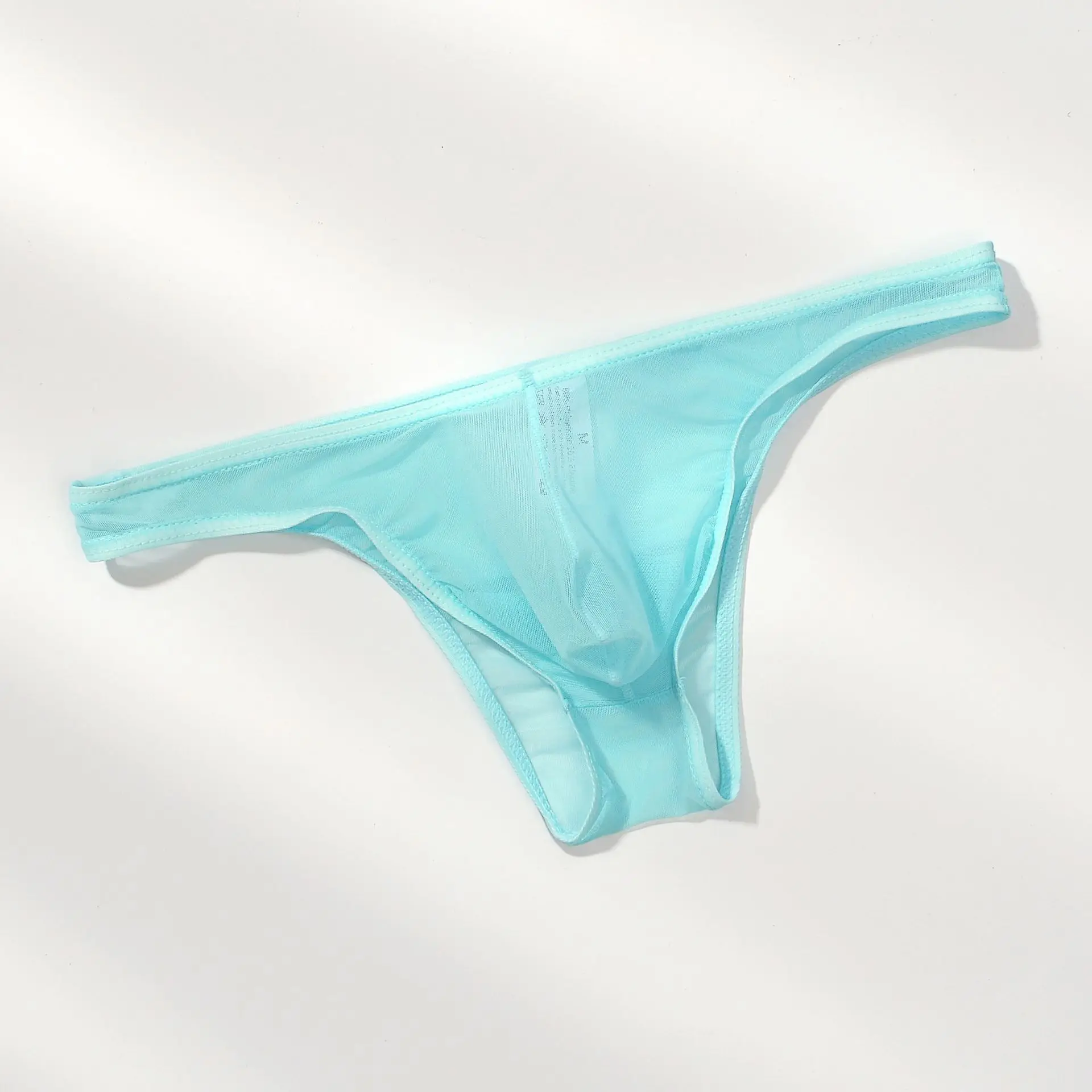 Men's Sexy See Through Briefs Mesh Sheer Transparent Stretchy Seamless Panties Underwear Mid-Rise Ultra-Thin Male Underpants
