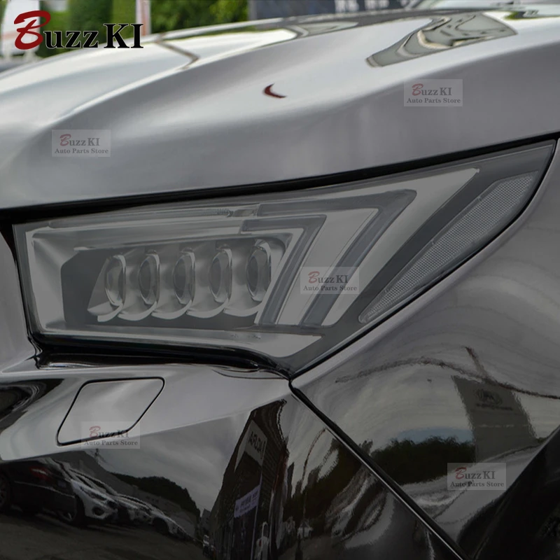 Для Acura MDX 2017 2018 2019 2020 2 шт. Защитная пленка для автомобильных фар Дымчатая черная