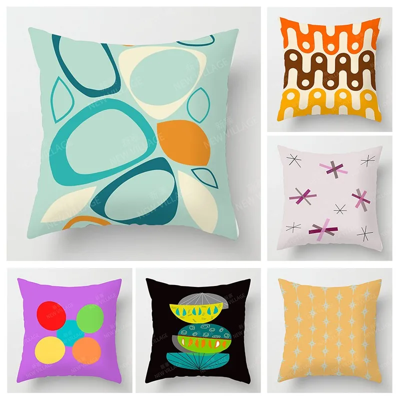 

Nordic fall home decor autumn throw pillow case sofa Cushion cover modern 45x45cm 45*45 50x50 60x60cm 40*40 40x40 geometry 60*60