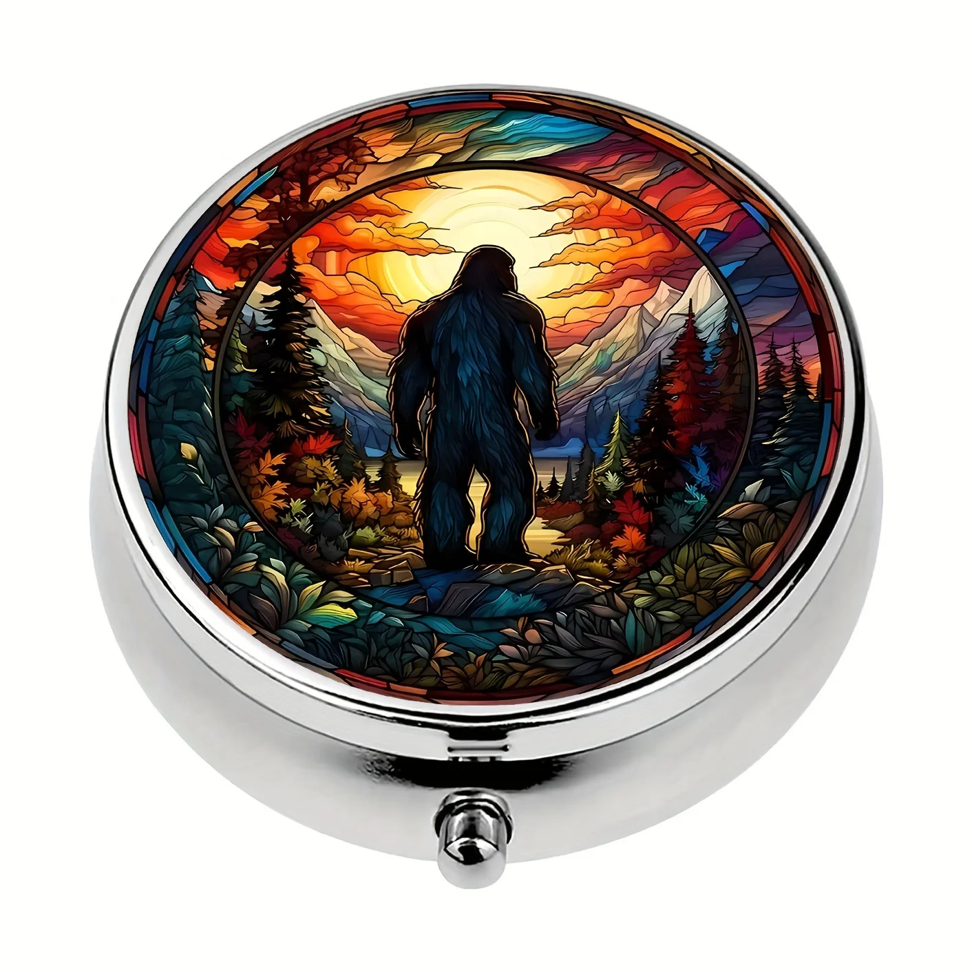 Контейнер для таблеток Sasquatch с 3 отделениями компактный кошелек или портативный