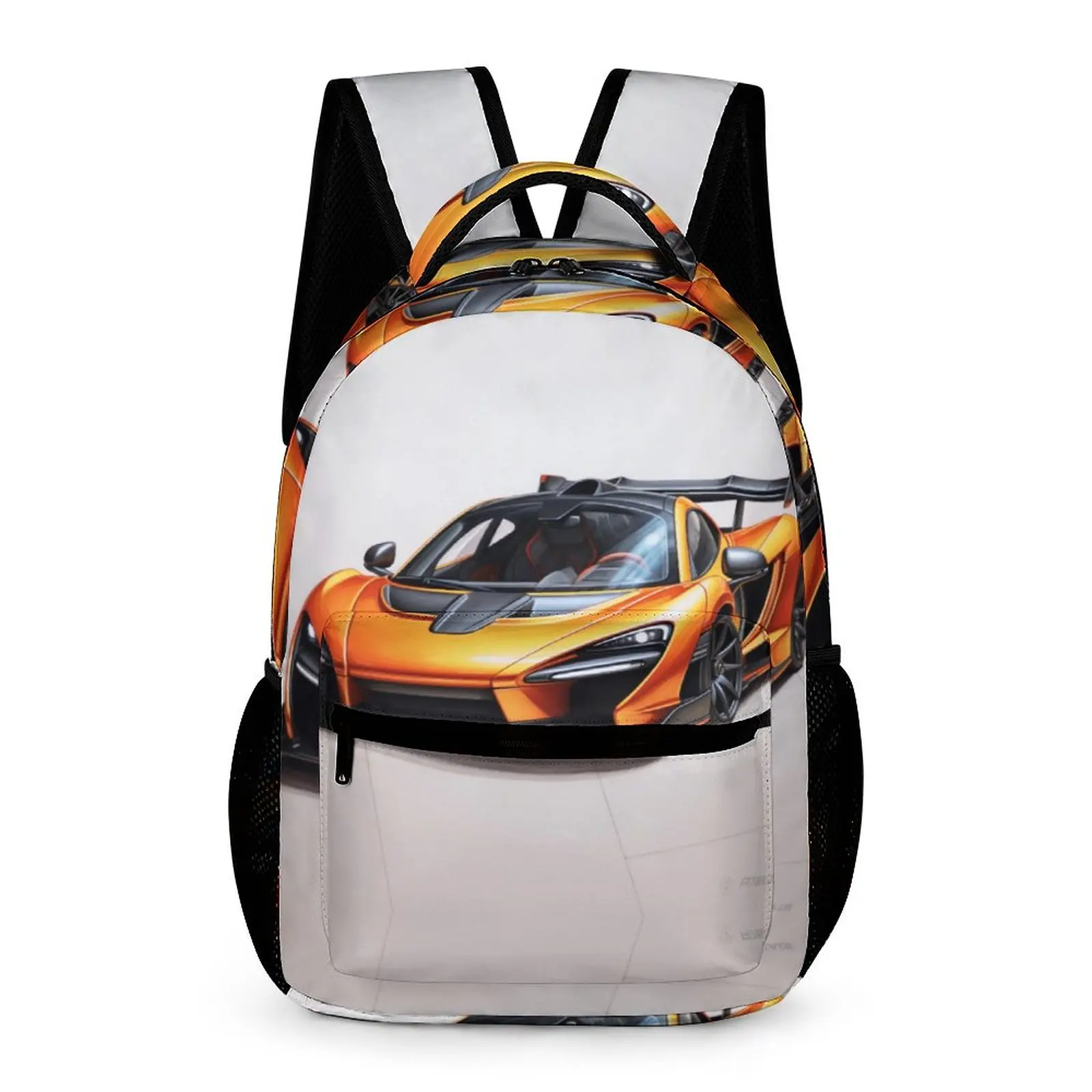 

Fantastic Sports Car Backpack Colored Cartoon Pencil Art Workout Backpacks Teen Kawaii School Bags Designer Breathable Rucksack