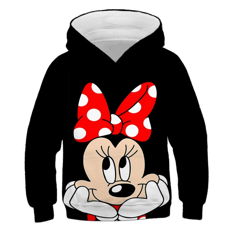 

Mickey Mouse 3D Print Boys Casual Pullover Long Sleeve Hoodies Children's Sweatshirt For Spring Autumn Kids Black Hoodie Tops