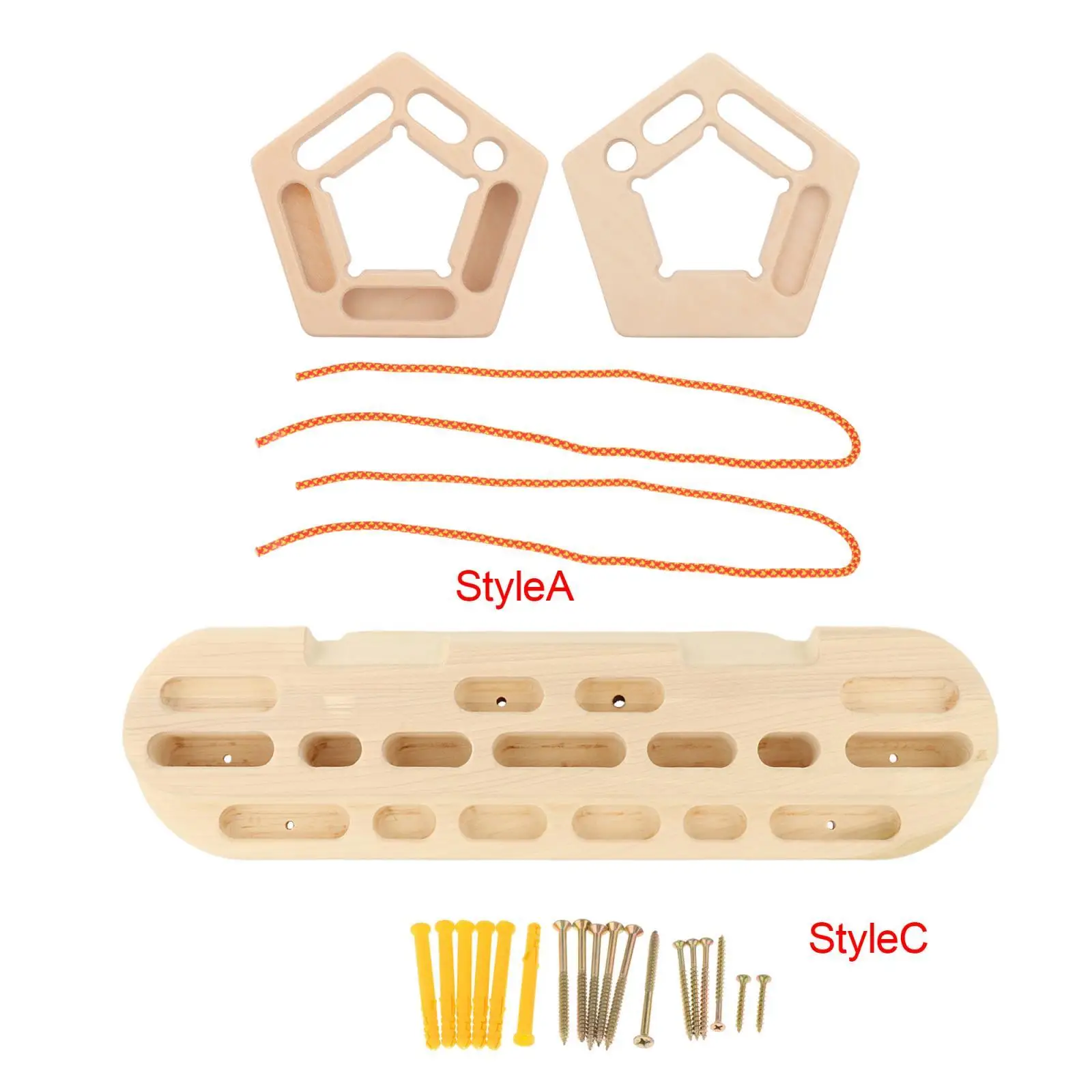 

Wooden Climbing Training Board Fingerboard for Finger Strengthener