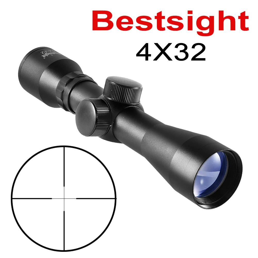 

4X32 Hunting Riflescopes Holographic Sight Tactical Optics Airsoft Air Guns Shooting Scopes Sniper Reticle Pistol Reflex Sight