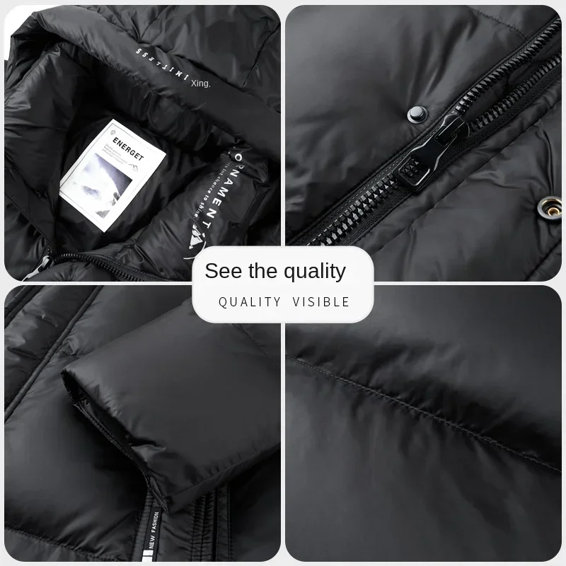 Дизайнерская одежда роскошная мужская зимняя куртка Мужская стеганая на утином