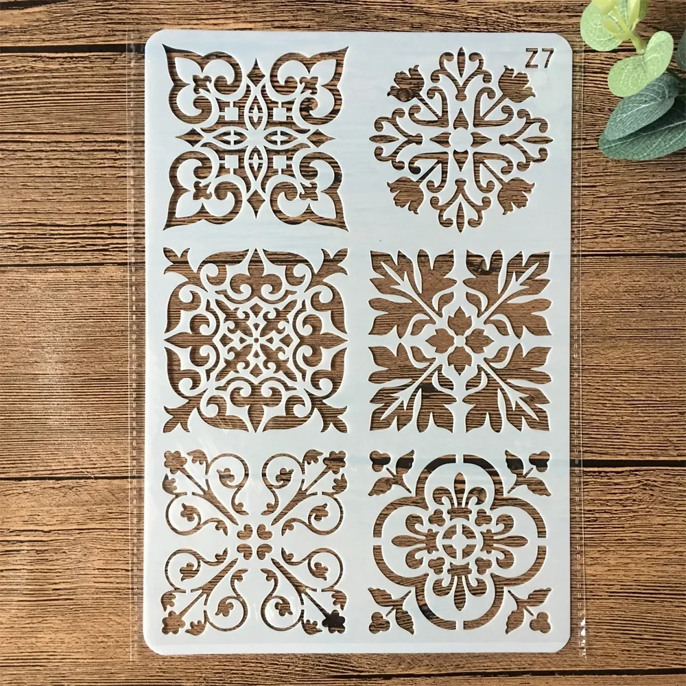 

Трафареты для декупажа TIAMECH Flower Square Frame