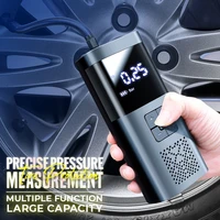 car electric air pump wireless multi function tire portable 6000ma 120w inflatable flashlight sos rescue charging bank lighting