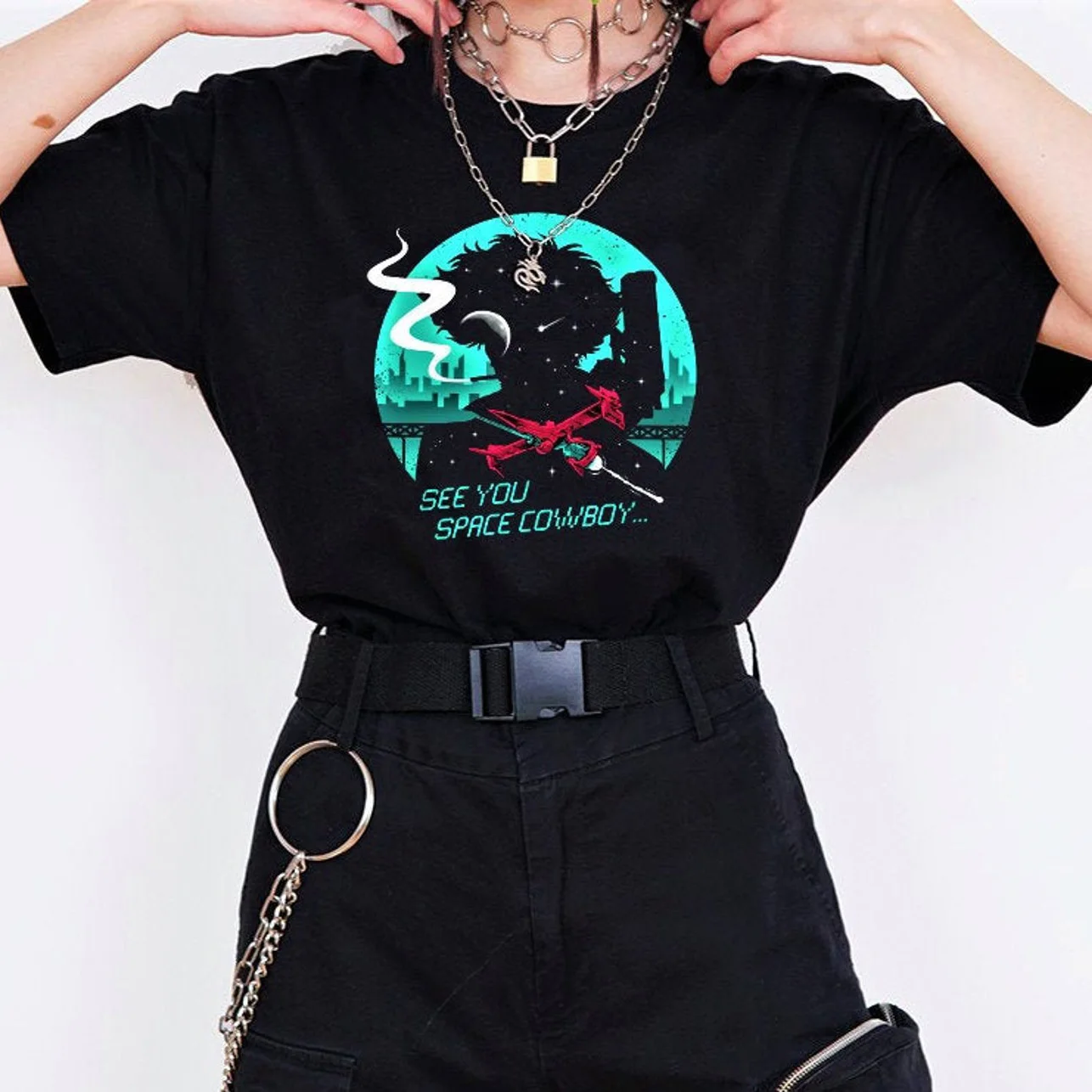 Kakegurui Kirari Momobami Женская аниме футболка Y2k уличная одежда готические женские Топы