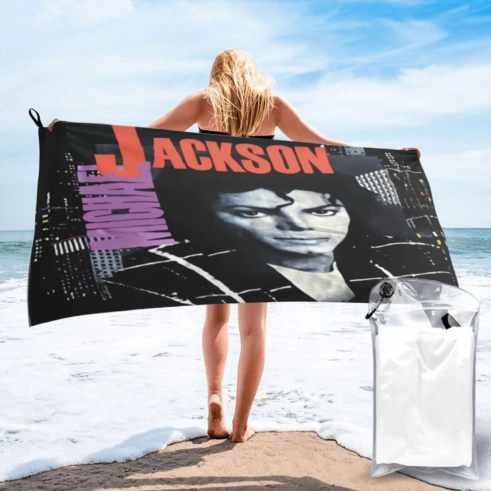 

Промо-альбом с изображением Майкла Джексона для концертов, пляжное полотенце, роскошное пляжное полотенце, пляжное полотенце для ванны, Пля...