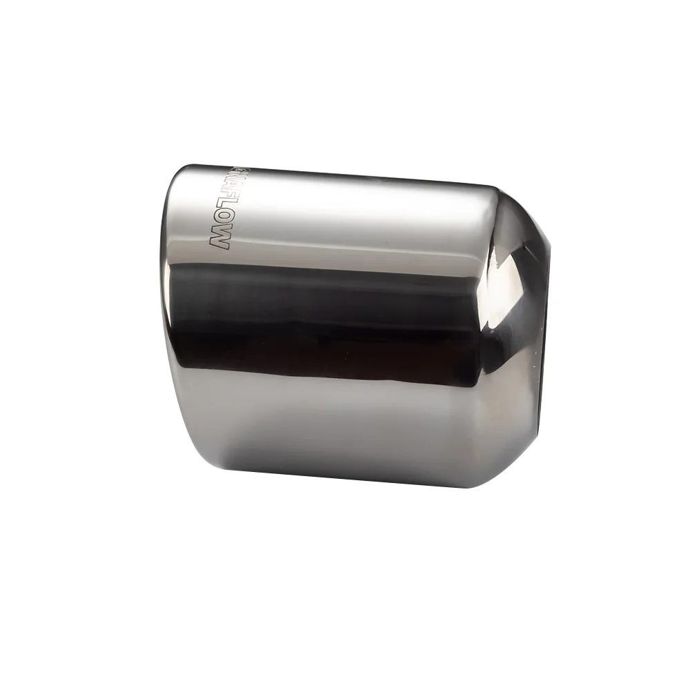 Автомобильный выхлопной наконечник из нержавеющей стали 63 мм наклонный Овальный