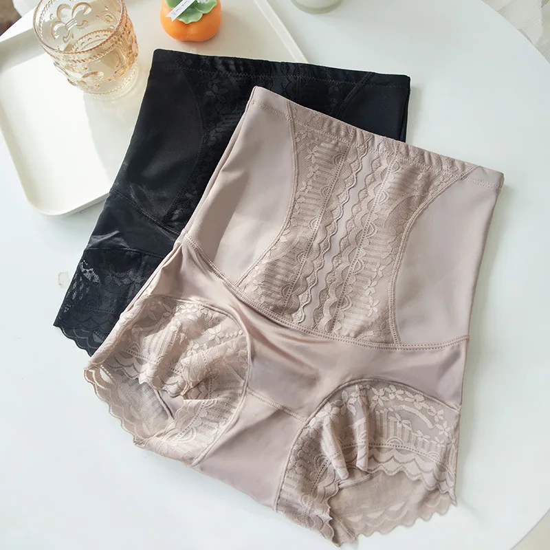 Elastic Shapewear Shorts Women High Waist Lace Panties Boxer Seamless Waist Trainer Body Shaper Tummy Control Hip Lift Panties