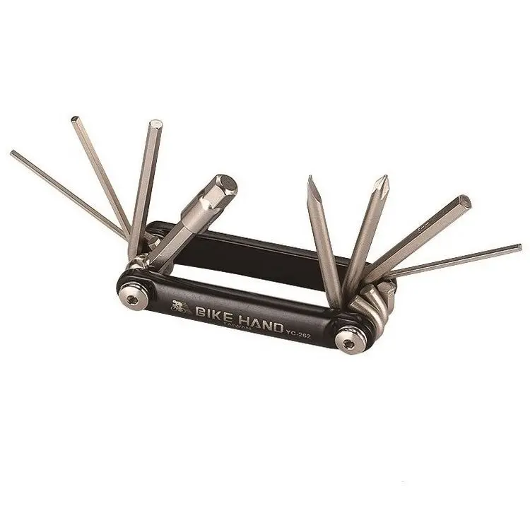 Мультитул Bike Hand YC-262-BK шестигранники 2/2.5/3/4/5/6/8мм/плоская/крестовая отвертки | Спорт
