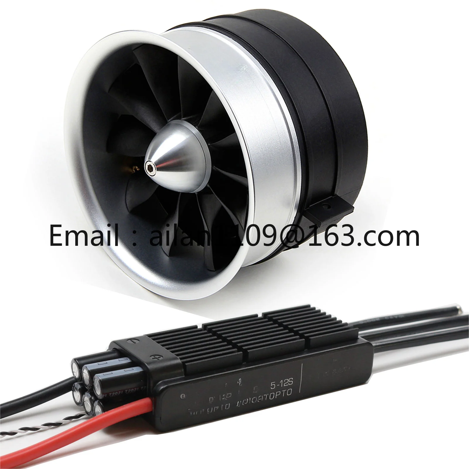 105 мм EDF с 150A ESC Semimetallic-Электрический Ducted Fan 12S 750KV 7 4 kg упорный для радиоуправляемого