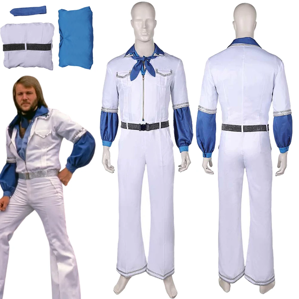 Ретро костюм ABBA для косплея в стиле 70-х Bjorn Ulvaeus фантазия Маскировка мужчин