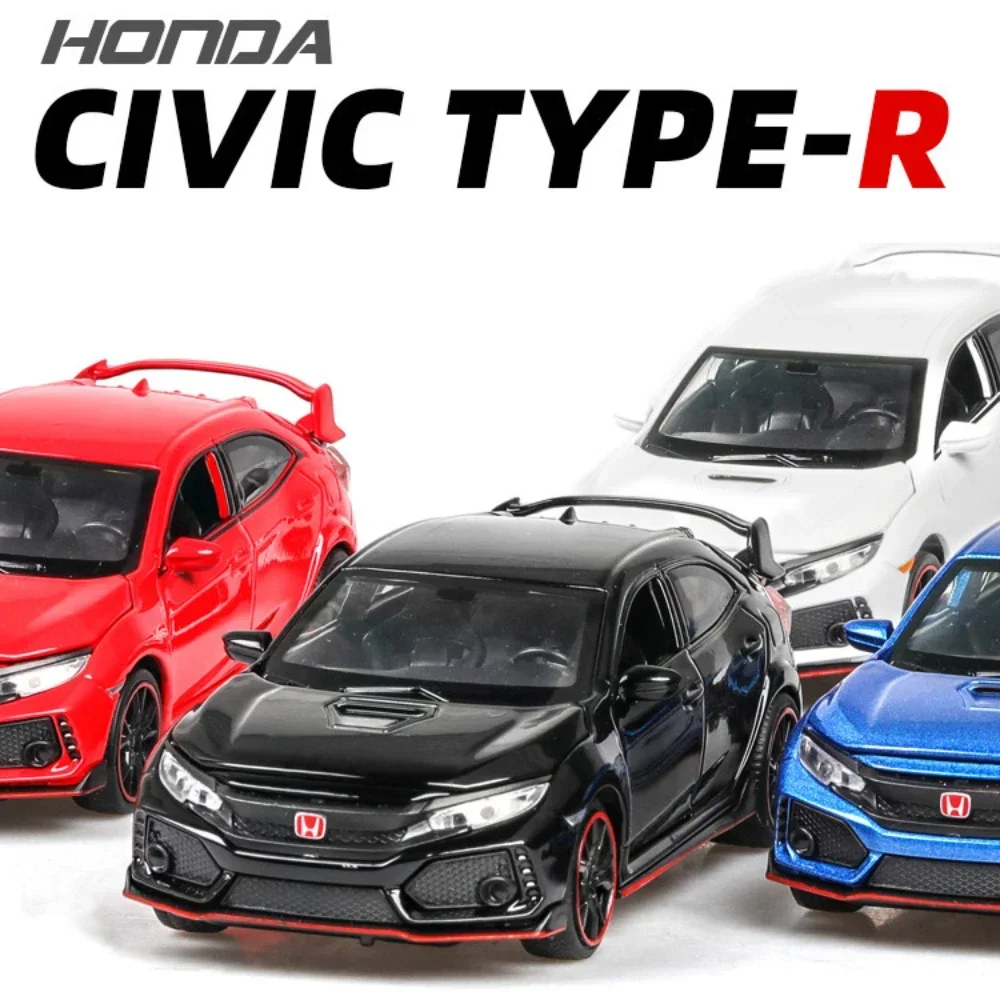 Масштаб 1:32 Honda CIVIC TYPE-R литые под давлением игрушки из сплава модели автомобилей со