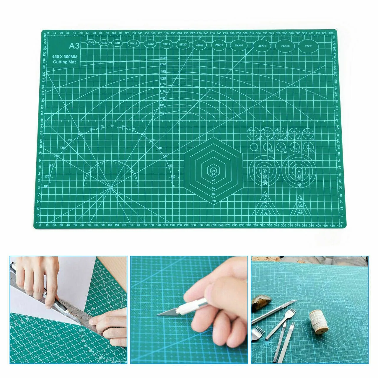 

Self-healing Cutting Mat Indoor Craft Cutter Double-sided LCD Patchwork
