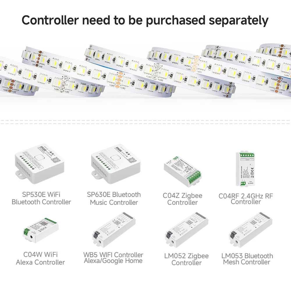 Светодиодная лента SMD5050 RGBW 4 в 1 55 м 96 светодиодов/м 5 контактов RGBCW RGBWW 2700K-6500K