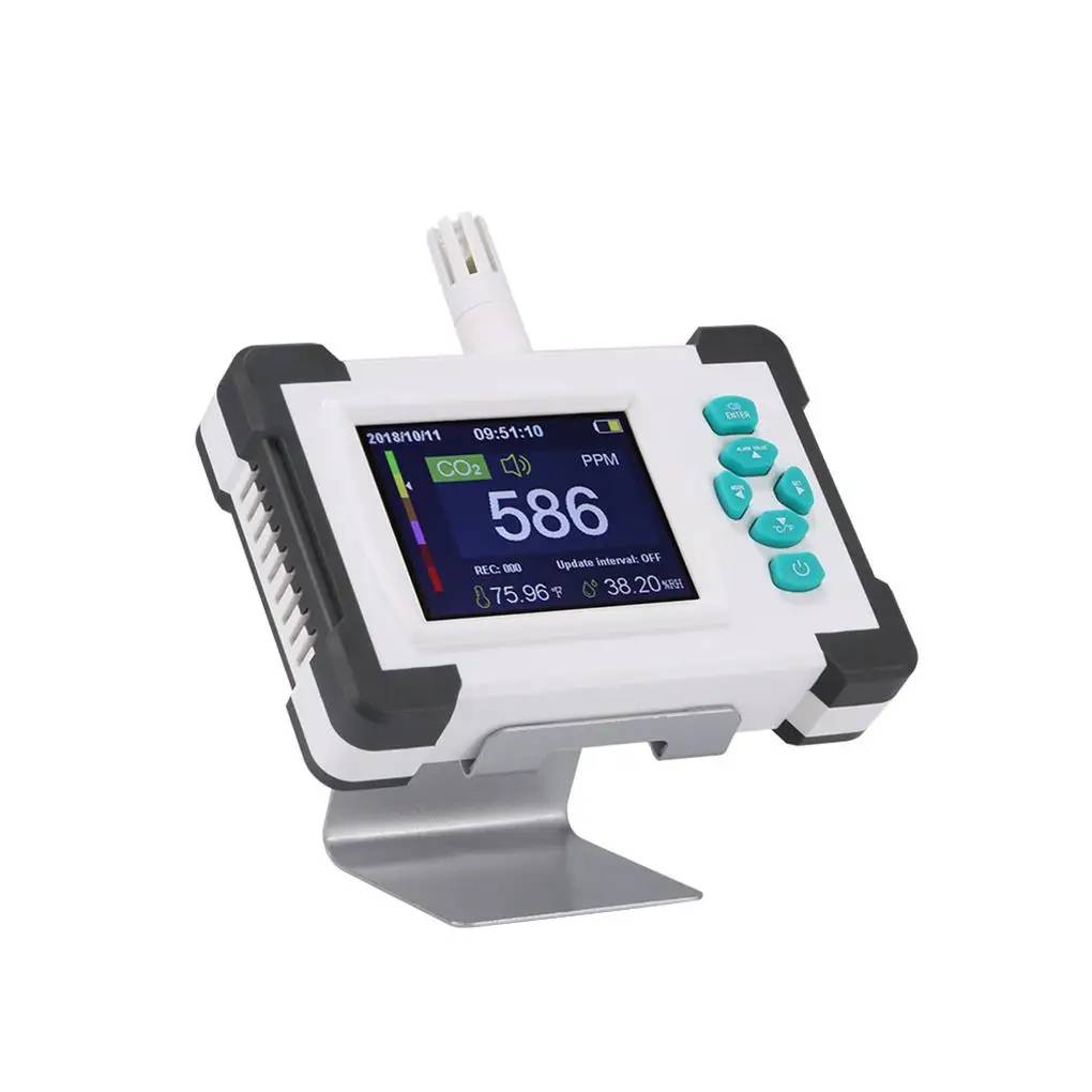 

Multifunctional Carbon Dioxide Tester Humidity Measurement Temperature Testing For Conference Room Exhibition Hall Shopping Mall